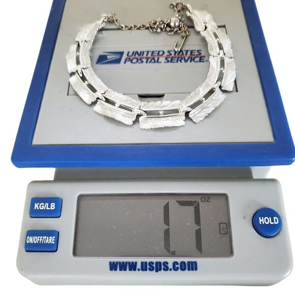 Vintage Silver Tone Metal Textured Cutout Geometric Bead Choker Link Necklace - Picture 8 of 10